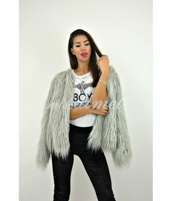 FAUX FUR GRAY