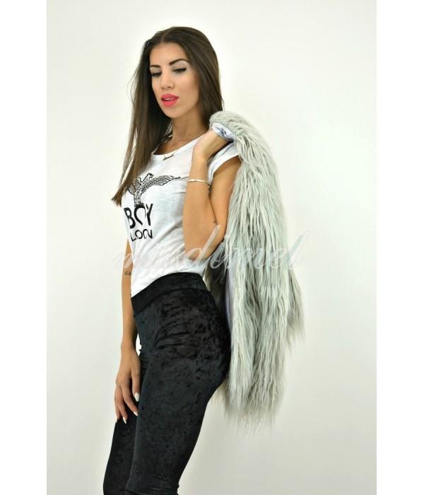FAUX FUR GRAY