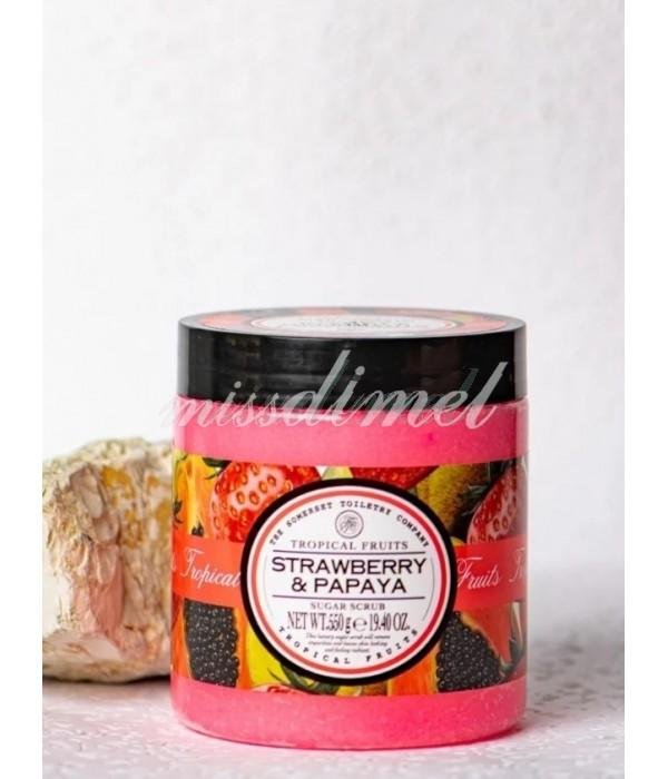 SUGAR SCRUB STRAWBERTY AND PAPAYA