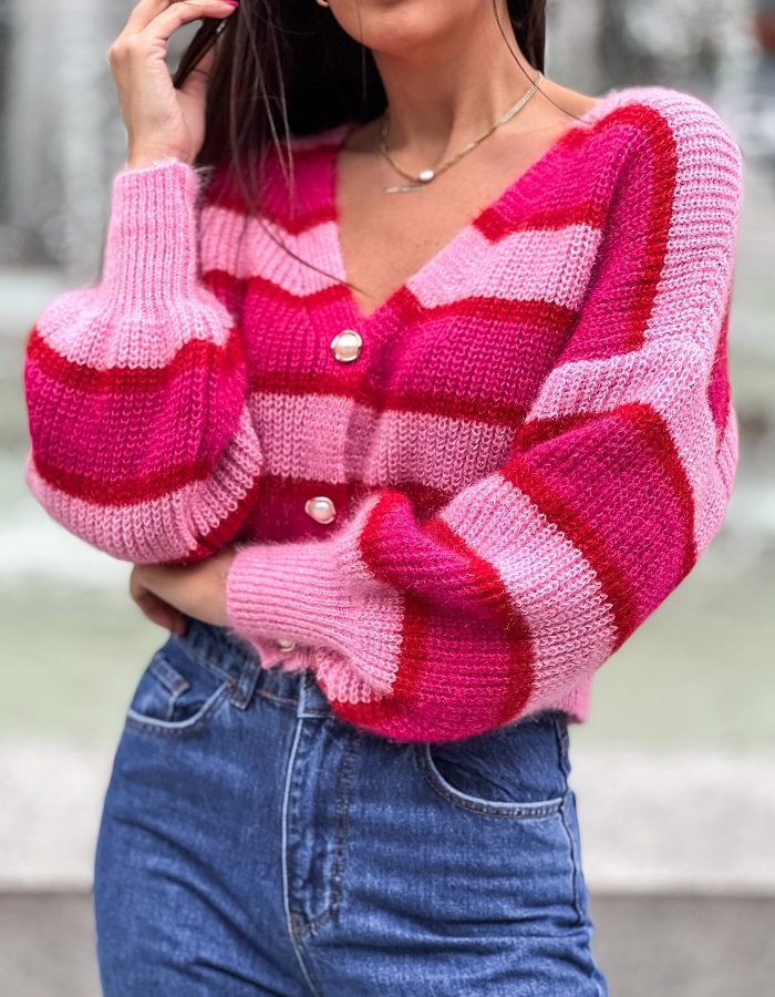 Agnes ζακέτα ριγέ