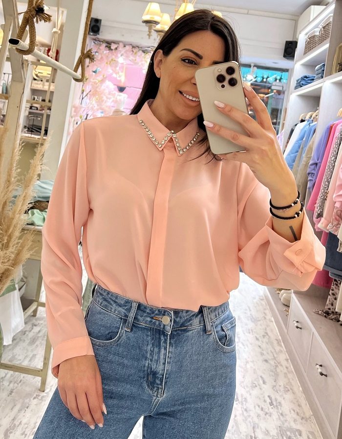 Grelia πουκάμισο σομόν