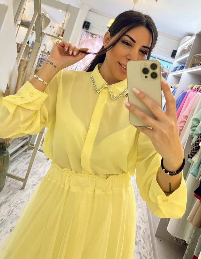 Grelia πουκάμισο λεμονί