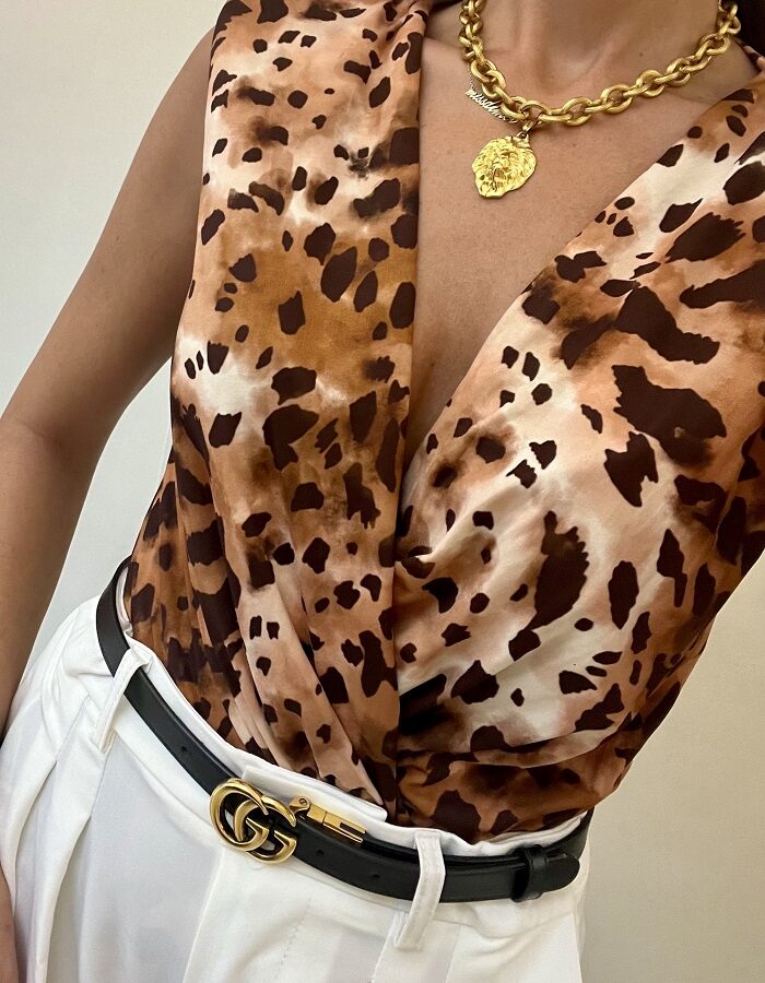 Kiara κορμάκι V λεοπάρ