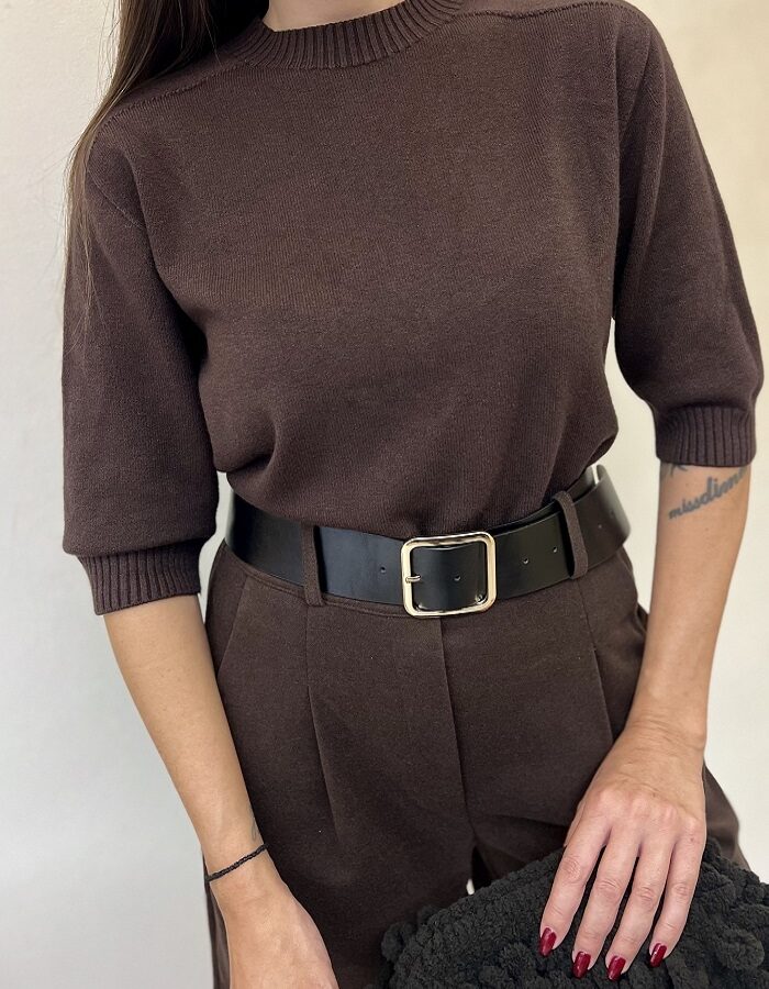 Rita πλεκτή μπλούζα μανίκι 3/4