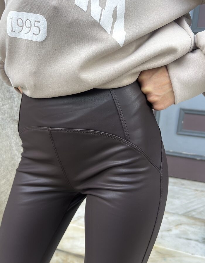 Kelly κολάν δερματίνη σοκολά