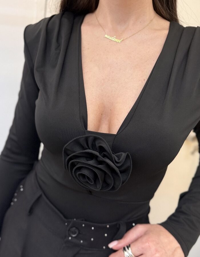 Venia κορμάκι με καρφίτσα σχήμα λουλουδιού