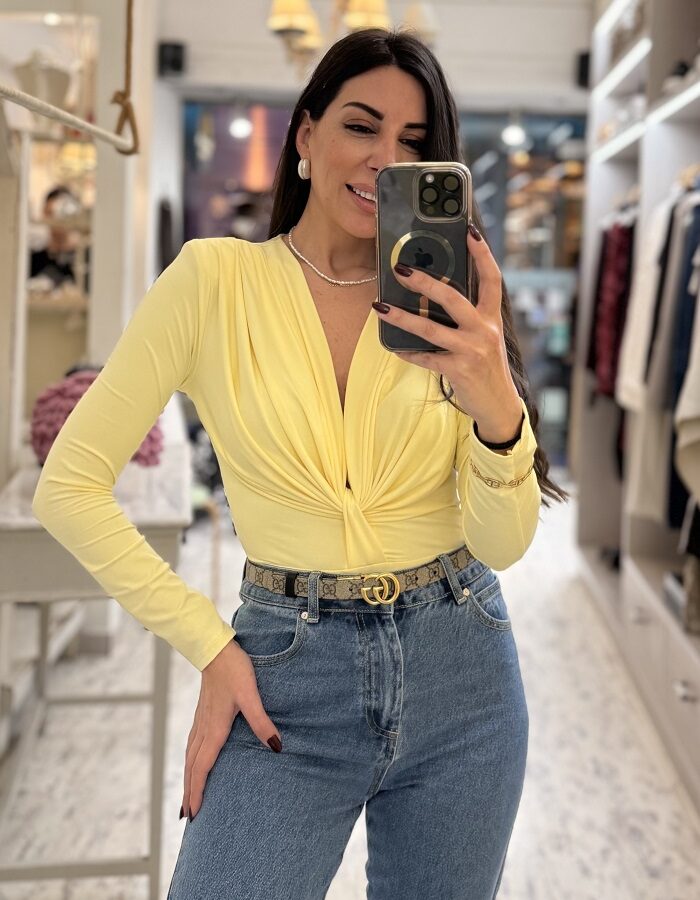 Luna κορμάκι βαθύ ντεκολτέ μπανανί