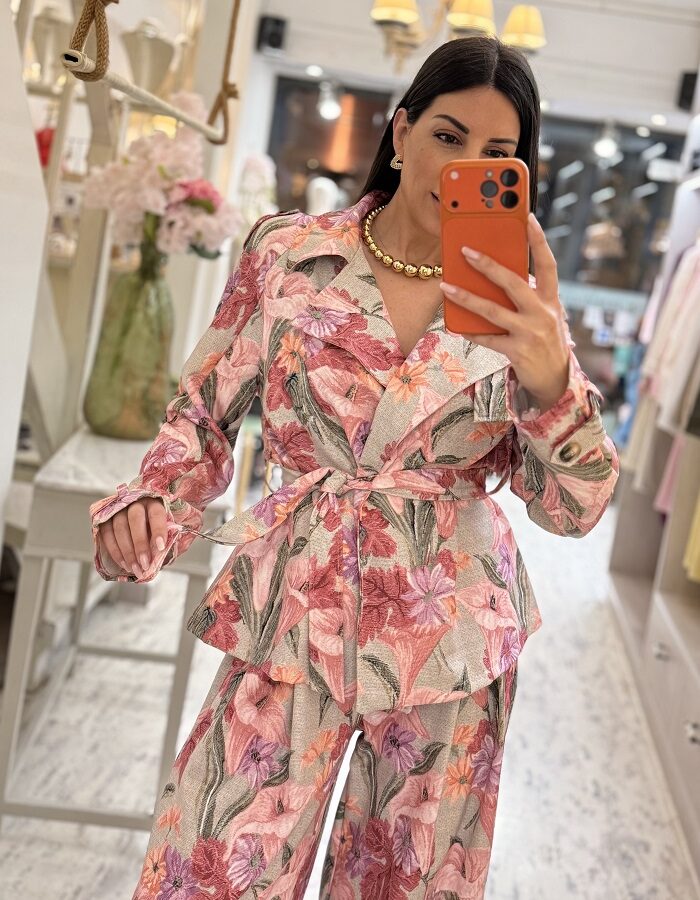 Amelia σετ παντελόνα με καπαρντίνα