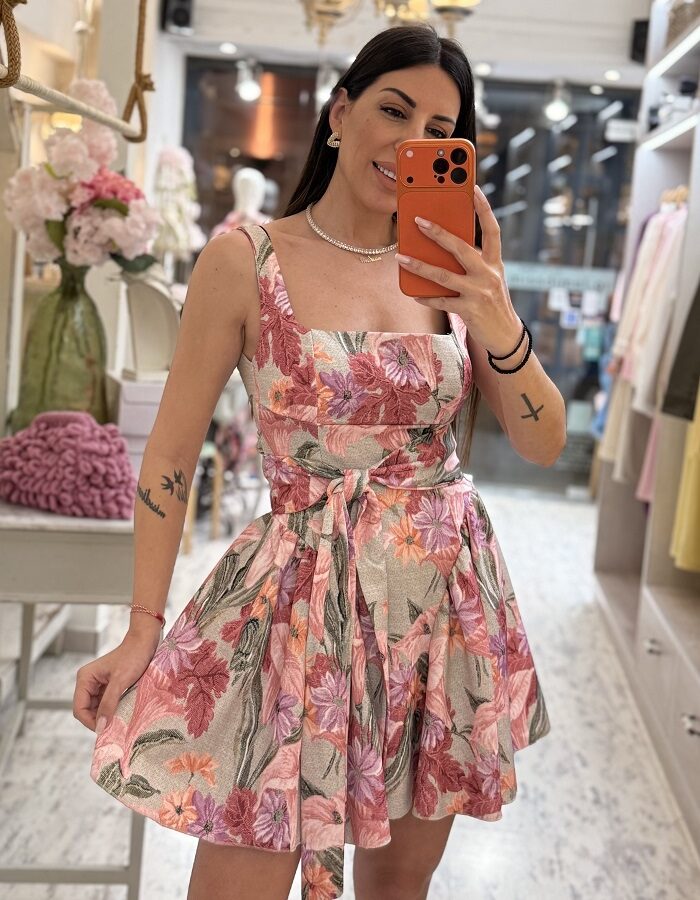 Amelia ρομαντικό φόρεμα floral