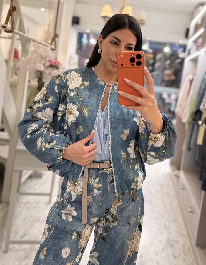 Deriak bomber τζάκετ φλοράλ