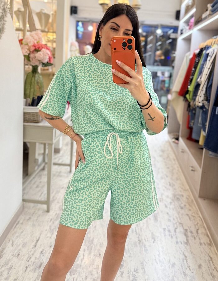 Ernia σετ λεοπάρ βερμούδα βεραμάν
