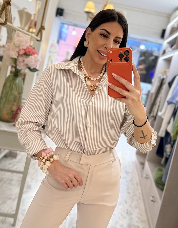 Glory πουκάμισο ριγέ πούρο