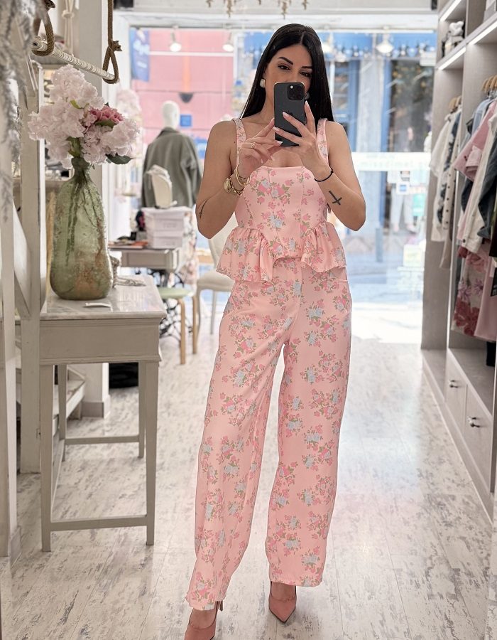 Blosselle σετ φλοράλ ροζ