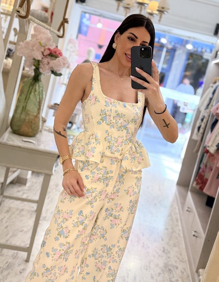 Blosselle σετ φλοράλ κίτρινο