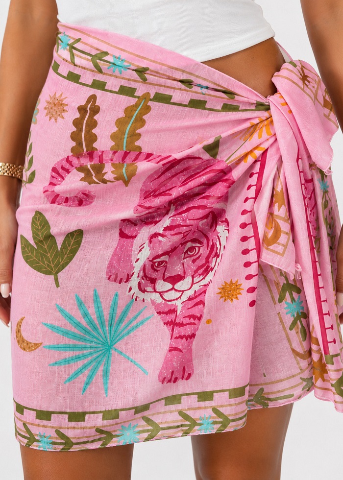 Pink Tiger παρεό θαλάσσης