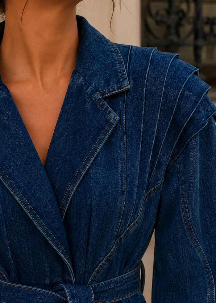 Monaco denim jacket μπλε - Image 5