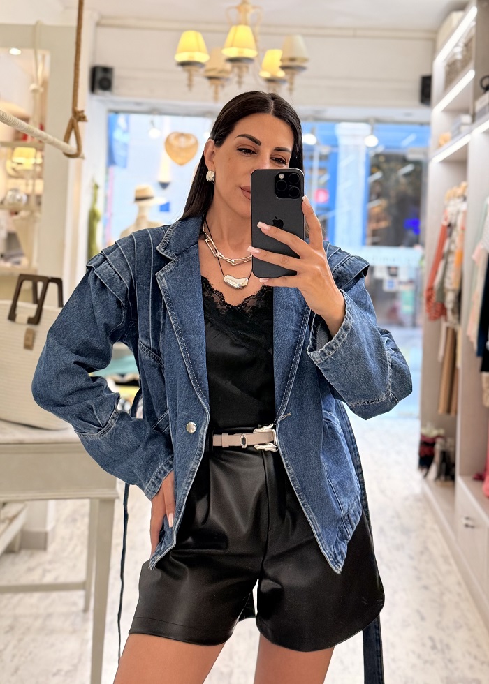 Monaco denim jacket μπλε - Image 2