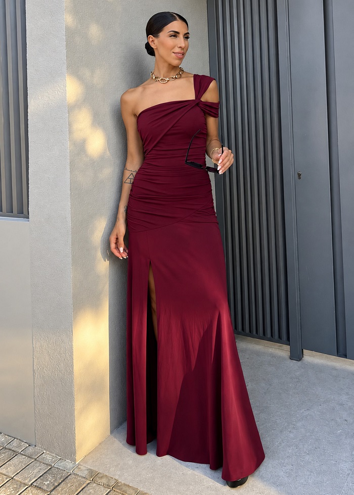 Alysia φόρεμα maxi μπορντό