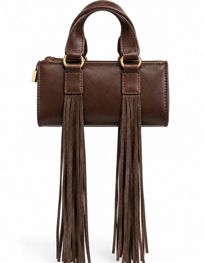 Western chic τσάντα mini με κρόσια