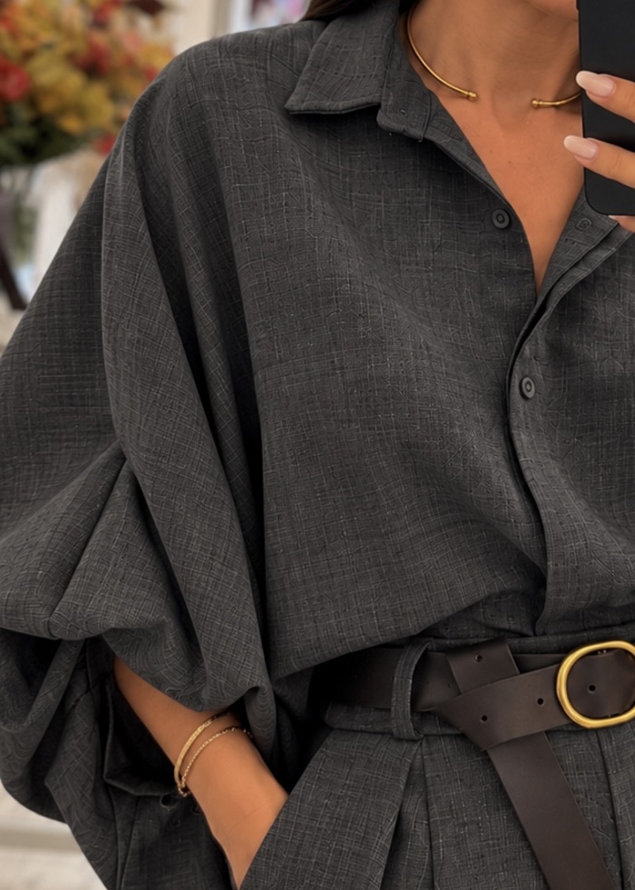 Urban σετ πουκάμισο - βερμούδα μολυβί - Image 4